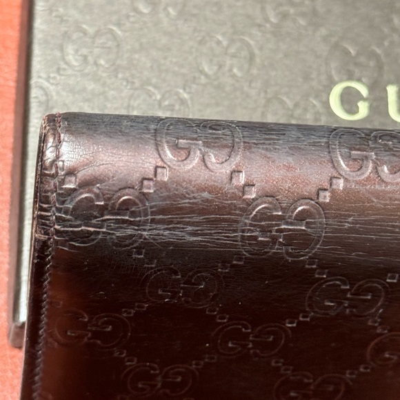 Gucci Shima Bi-Fold Wallet Lovely Heart Patent Leather - Picture 6 of 13